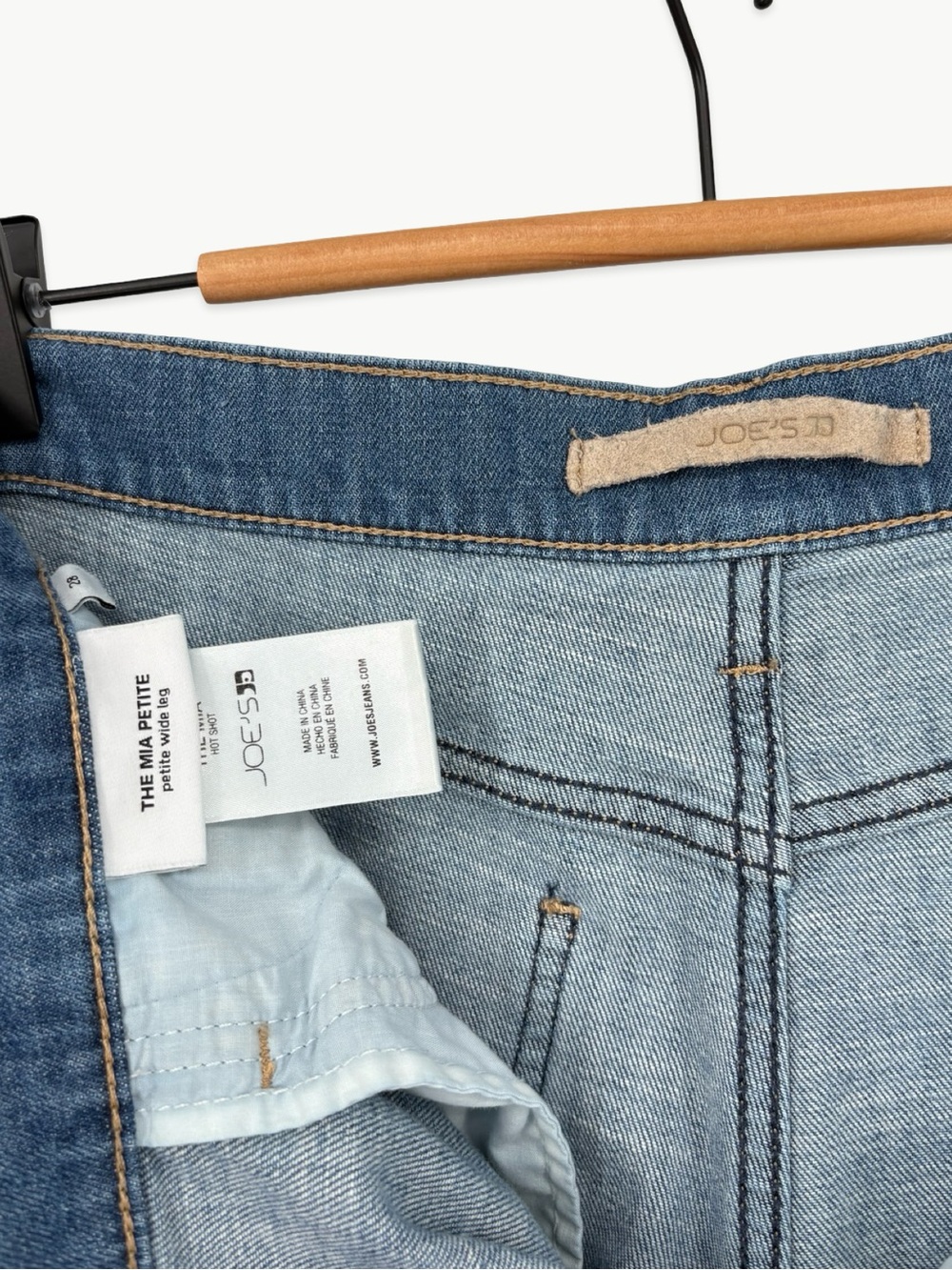Joe's Jeans The Mia Petite Size 28 in Hot Shot High Rise Wide Leg Jeans Indigo - Picture 4 of 11